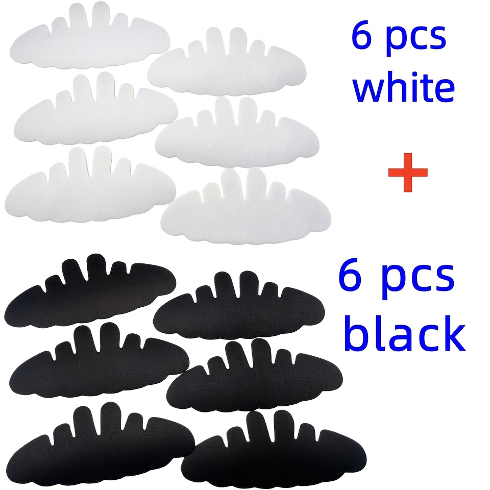 12pcs Sweat-Absorbent Baseball Cap Liners, Washable Flexible Felt Hat Shaper for Sports Hats and Outdoor Hardtops with Wide Brim - White/Black (6pcs White + 6pcs Black) = 12pcs - Image 12
