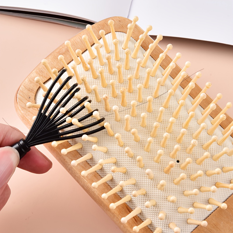 2pcs curly hair comb set - air cushion comb cleaning brush - curly rod styling comb large wave fluffy comb natural curl styling comb dry wet dual-purpose hair salon tools for Women's gift for mother's day mother - Image 11