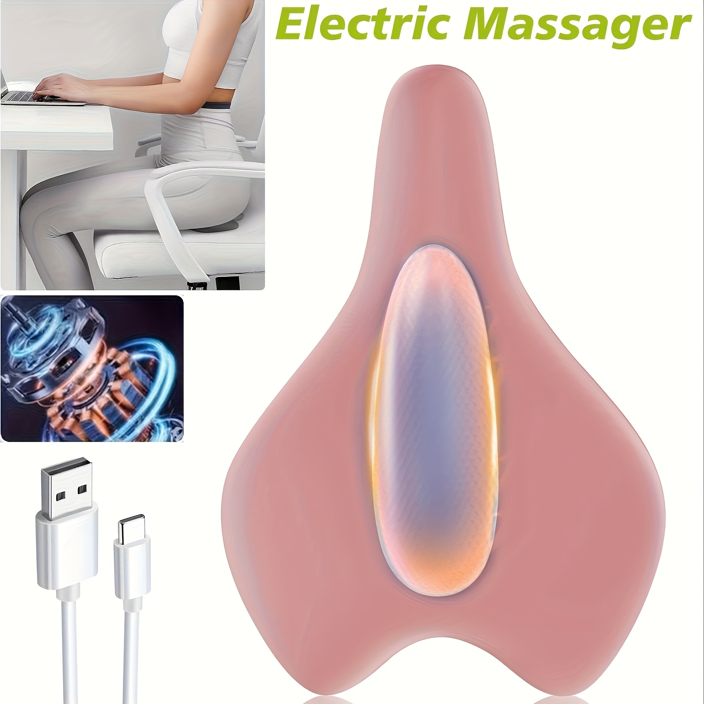 Pelvic floor muscle trainer, electric massager, cushion type Kegel trainer, used for pelvic floor exercise and muscle relaxation, male and female rehabilitation home fitness equipment - Image 4