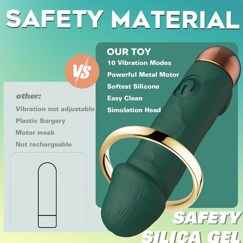 1pc bullet vibrator Rechargeable Mini Simulated dummy bullet vibrator, used for female masturbation and sexual flirting between couples, Dildo - Image 10