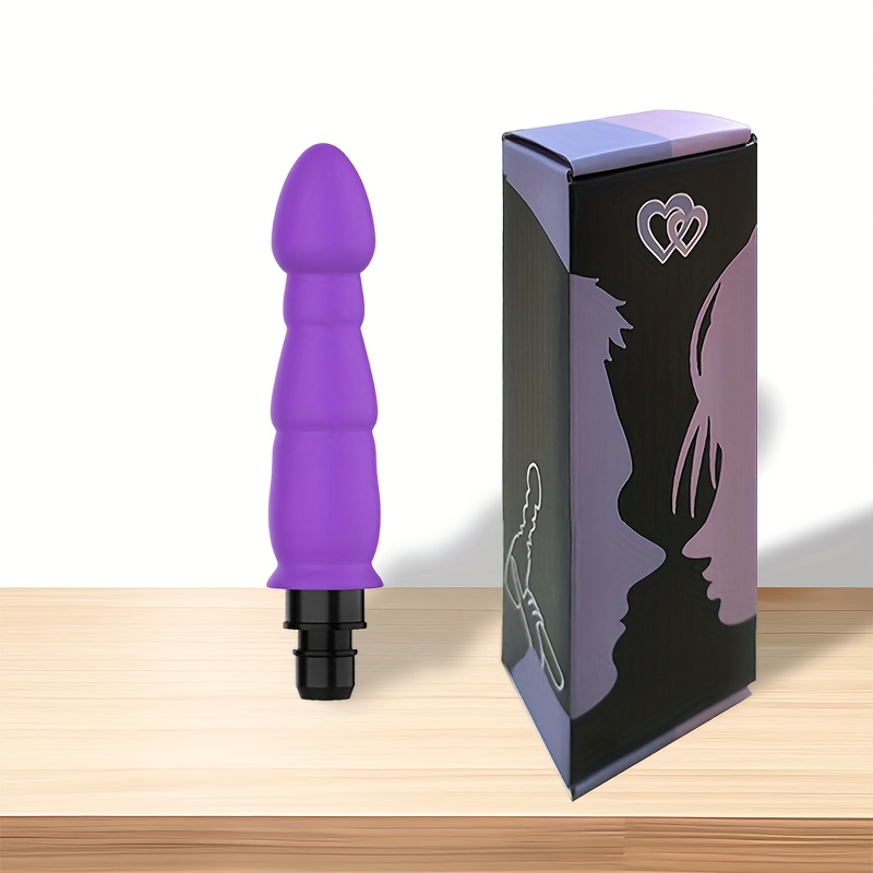 1pc Adult Sex Toy, Novelty Realistic Dildo, SM Series Toy, Female Adult Sex Toy, G-Spot Stimulation Toy, Couples' Intimacy Accessory, Fascia Gun Upgrade Attachment, Compatible with Multiple Popular Fascia Guns, 5 Styles Available, Black and Purple - Image 7