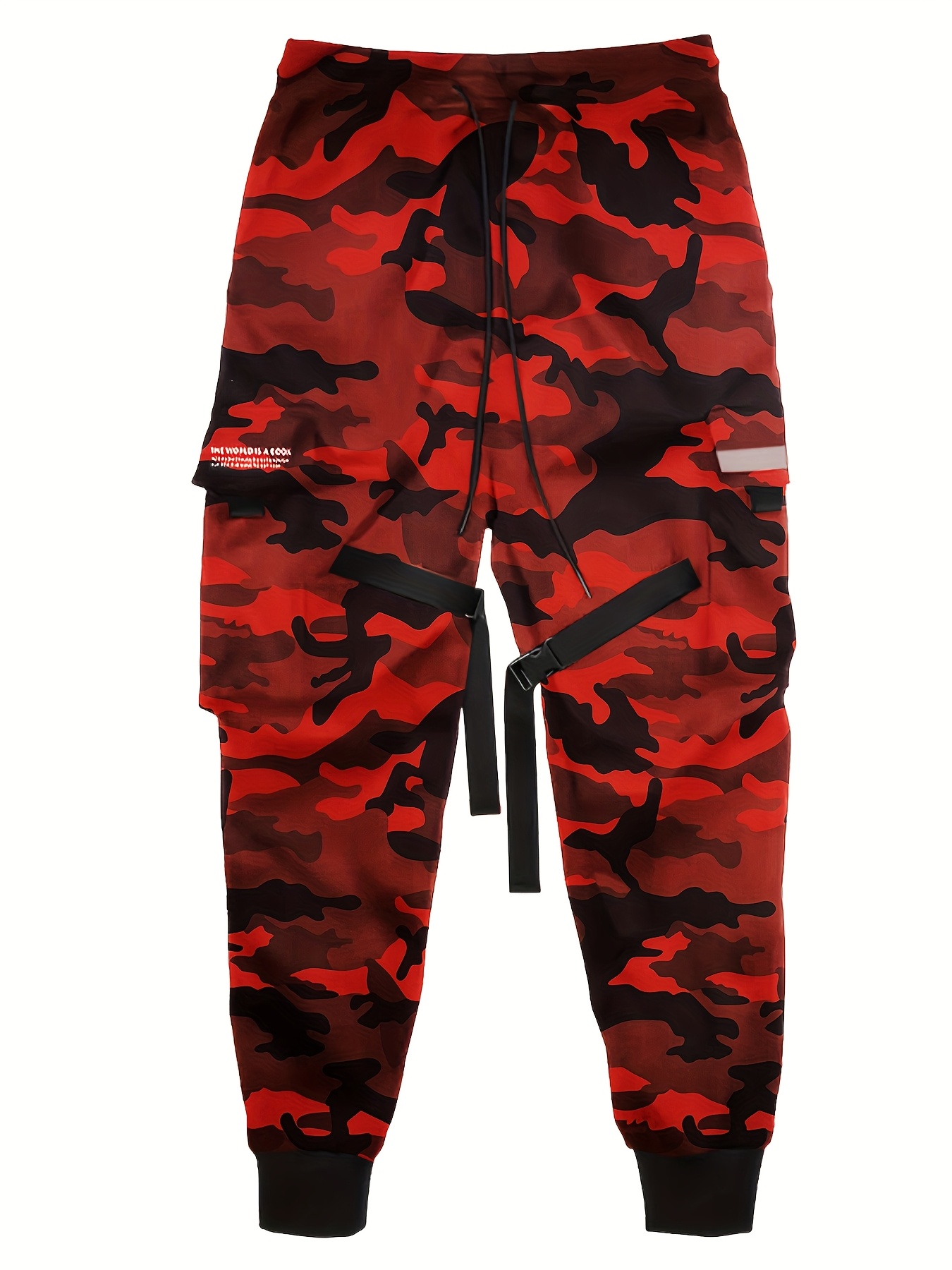 [Camouflage Print Cargo Pants] Men's Camouflage Print Cargo Pants, Fashionable…