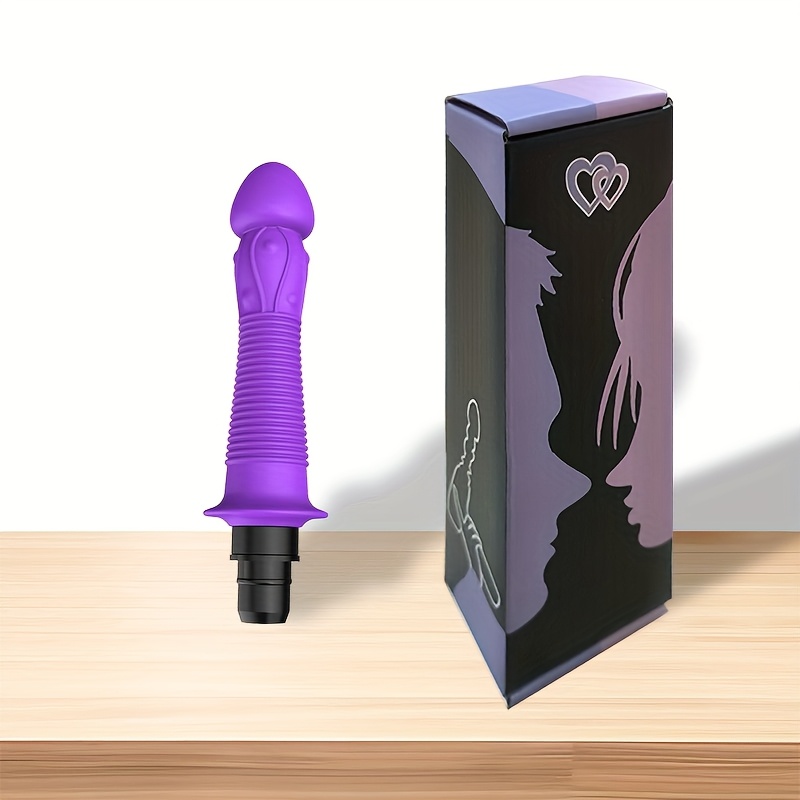 1pc Adult Sex Toy, Novelty Realistic Dildo, SM Series Toy, Female Adult Sex Toy, G-Spot Stimulation Toy, Couples' Intimacy Accessory, Fascia Gun Upgrade Attachment, Compatible with Multiple Popular Fascia Guns, 5 Styles Available, Black and Purple - Image 16