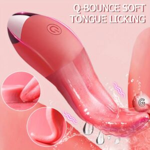 10 Frequency Licking Tongue Clitoral Stimulation Female Sex Toy: G-Spot Massage, Soft Silicone, USB Charging, Suitable for Couples