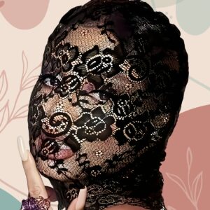 [Elegant Black Lace] Elegant Black Lace Face Mask | Floral Embroidery | Romantic Gothic Vintage Accessories for Parties Photo Shoots Halloween Christmas