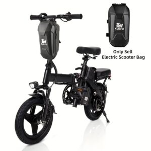 Kukirin Electric Scooter Front Bag Premium Hard Shell Handlebar Bag Can Quick-Release Mount - Large Capacity Bike/scooter Accessories for E-Bikes, Scooters, Bicycle - All-Weather Protection, Sleek Design, Compact Design, Sturdy Build, Urban Commuters