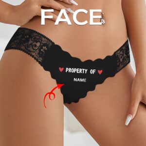 Custom Women'S Comfortable Briefs with Customized Letter Name | Sexy Alphabet Pattern, Perfect for Adults