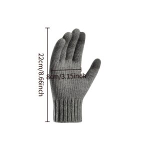 Winter Cold-Proof Warm Gloves | Knitted Thickened Touchscreen Men'S Gloves, Alpaca, Casual Style
