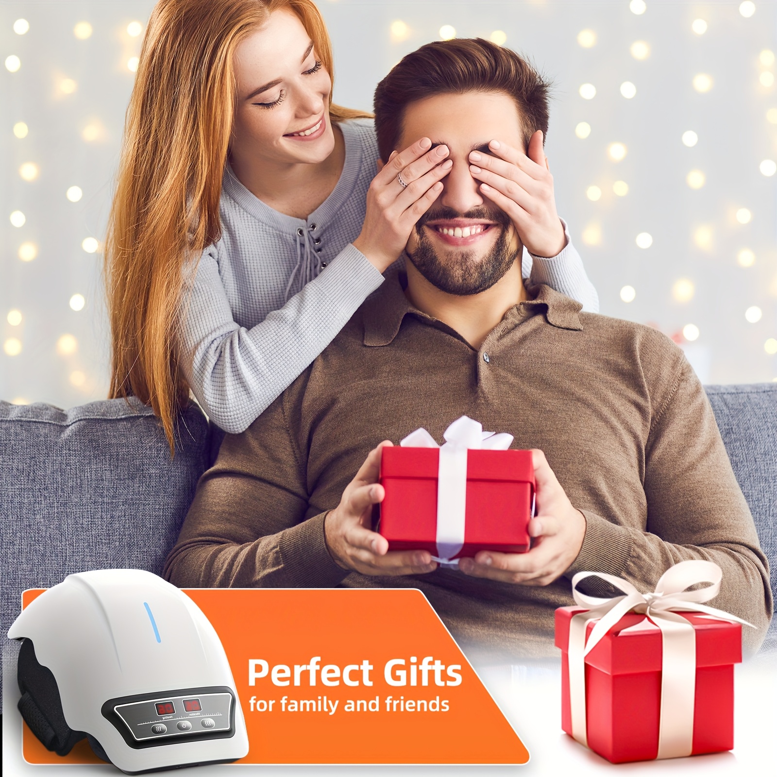 Knee Massager Features Heat, with 9 Different Heating Settings And 9 Vibration Speeds. It Comes with Adjustable Straps And a Cordless Design, Making It a Heating Pad Suitable for Joints, Muscles, And Knees. This Massager Is Perfect for - Image 4