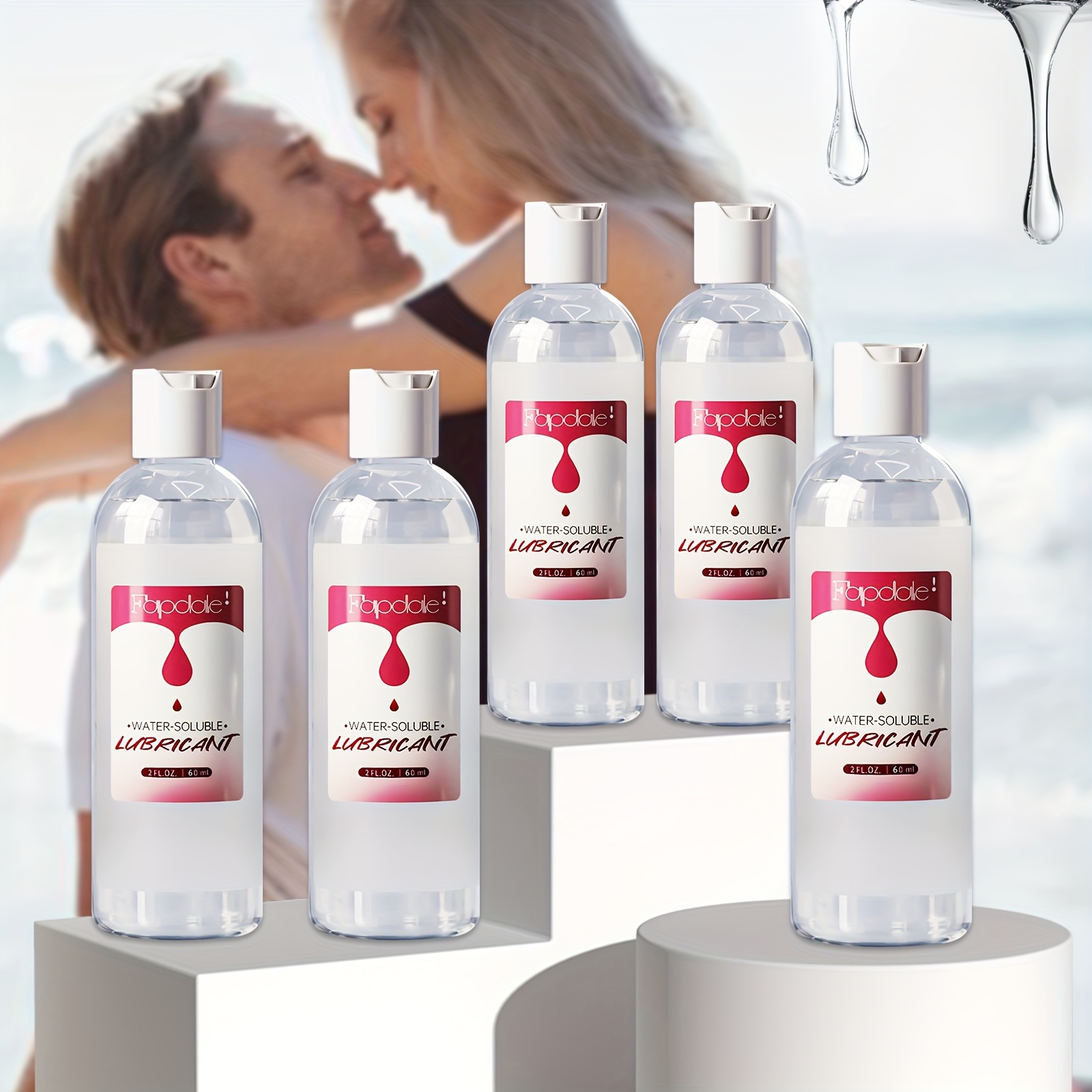 1-6 Bottles/2-20oz Water Based Lubricant Luxury Personal Gel Sex Lube Silky Smooth Long Lasting Natural Feel For Couples Men Women Gay For Intimate Moments Sex Love Toy Non-Staining Recipe Upgraded Portable Lubrication Gel 60ML/120ML/200ML - Image 4