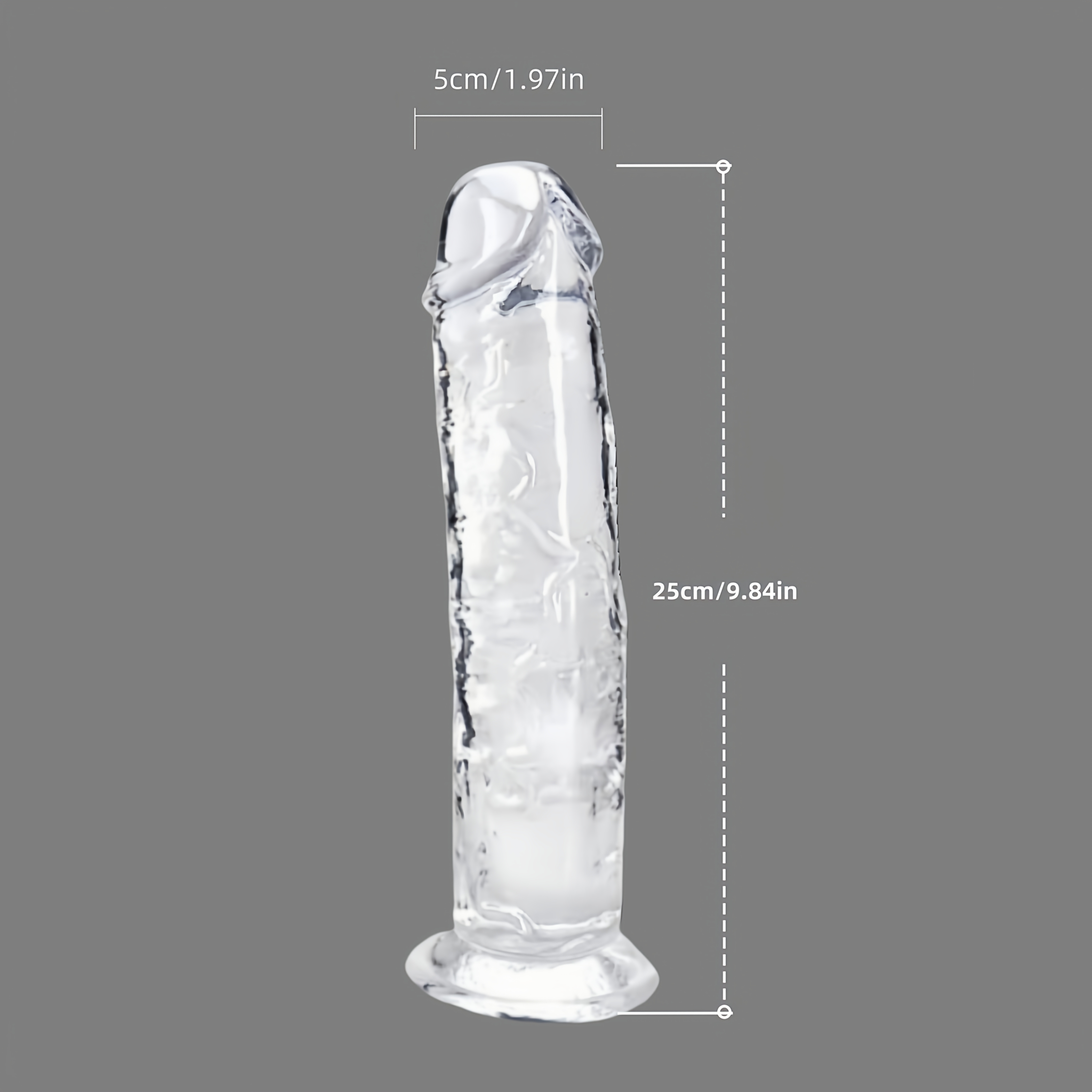 Dildo - 1pc Unisex Transparent Soft Bendable Lengthened Strong Suction Cup Dildo Male Manual Simulation Fake Dick Adult Sex Toy Valentine'S Day Gift Penis Stick Male SM Props Bedding Couple Bed Play - Image 8