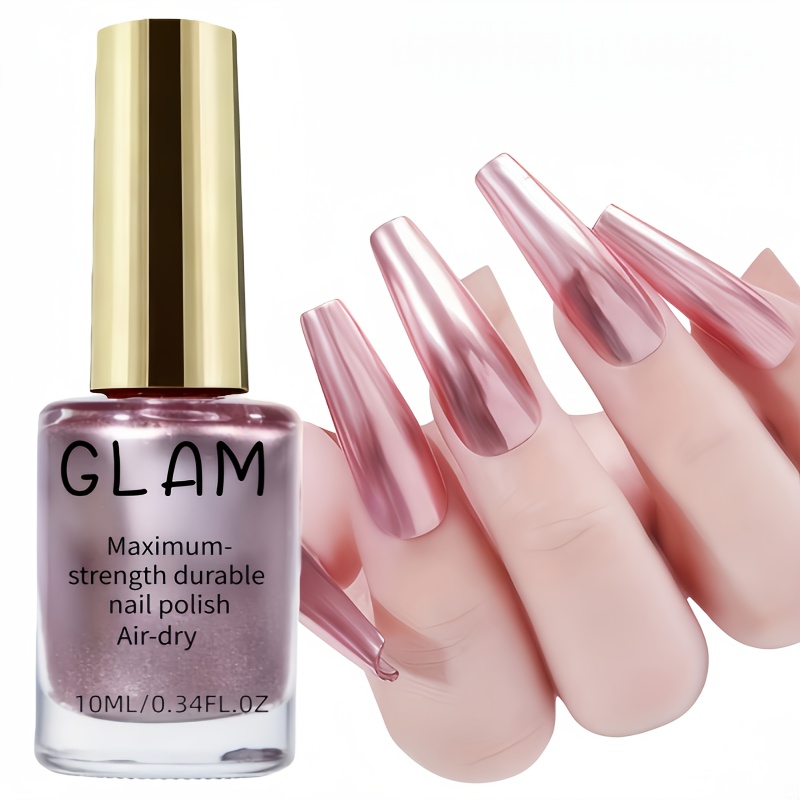 CLAM Premium Rose Golden Nail Polish - Quick-drying Natural Nail Art with Long-lasting Shine, Nail Strengthener for All Hands and Feet, Salon-quality Nail Design, Enhances Nail Toughness, Nail Art Supplies, Nail Technician Accessories, High-end - Image 5
