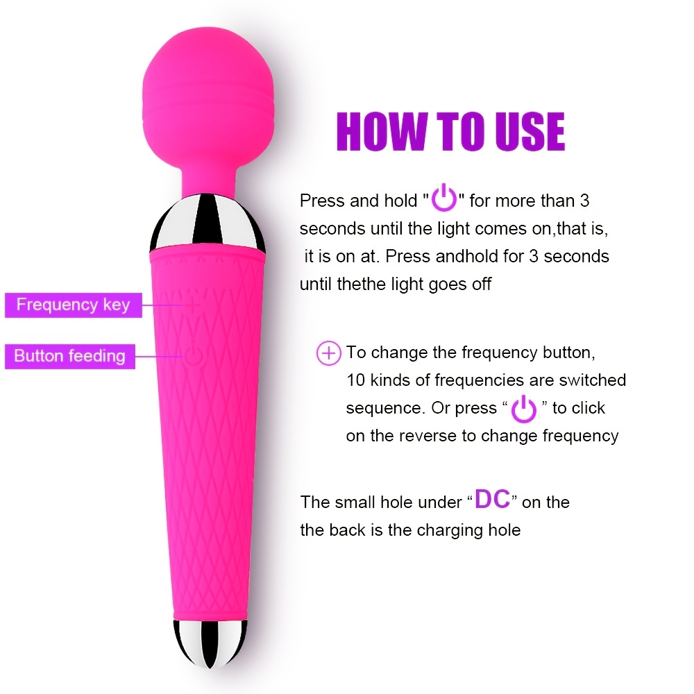 Vibrating Dildo Personal Massager Vibrator USB Rechargeable Vagina Clitoris Stimulator G-Spot Vibrator Adult Product Body Massage Sex Toy Suitable for Women Couples - Image 11