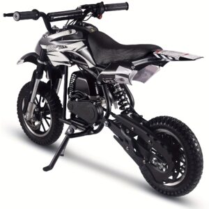 Gas Dirt Bikes, Dirt Bike, 49 CC 2-Stroke Gas Bike (Model :DB001), Top Speed: 20 Mph, EPA Approved With Rear Suspension, Kill Switch, Disc Brakes.Surprise Gift, Without Battery