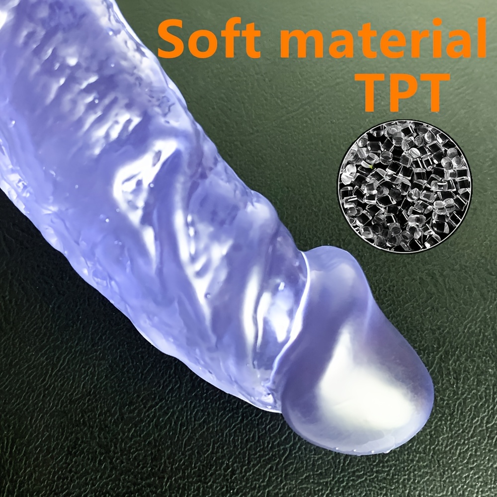 Dildo - 2pcs Realistic Skin Feel Simulation Dildo, Adult Gay Couple Sex Game Accessories Belt Pants, G-Spot Vaginal Stimulation Flirting Toy with Suction Cup, Adult Pleasure Anal Toy - Image 8