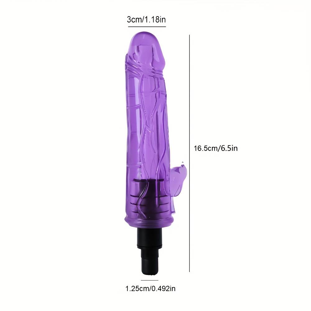Women's silicone creative fascia gun long massage head, portable massage accessories massage gun modified silicone Adult sex toys, massager muscle relaxation massage 12-13mm 18-19mm adapter, no fascia gun - Image 3