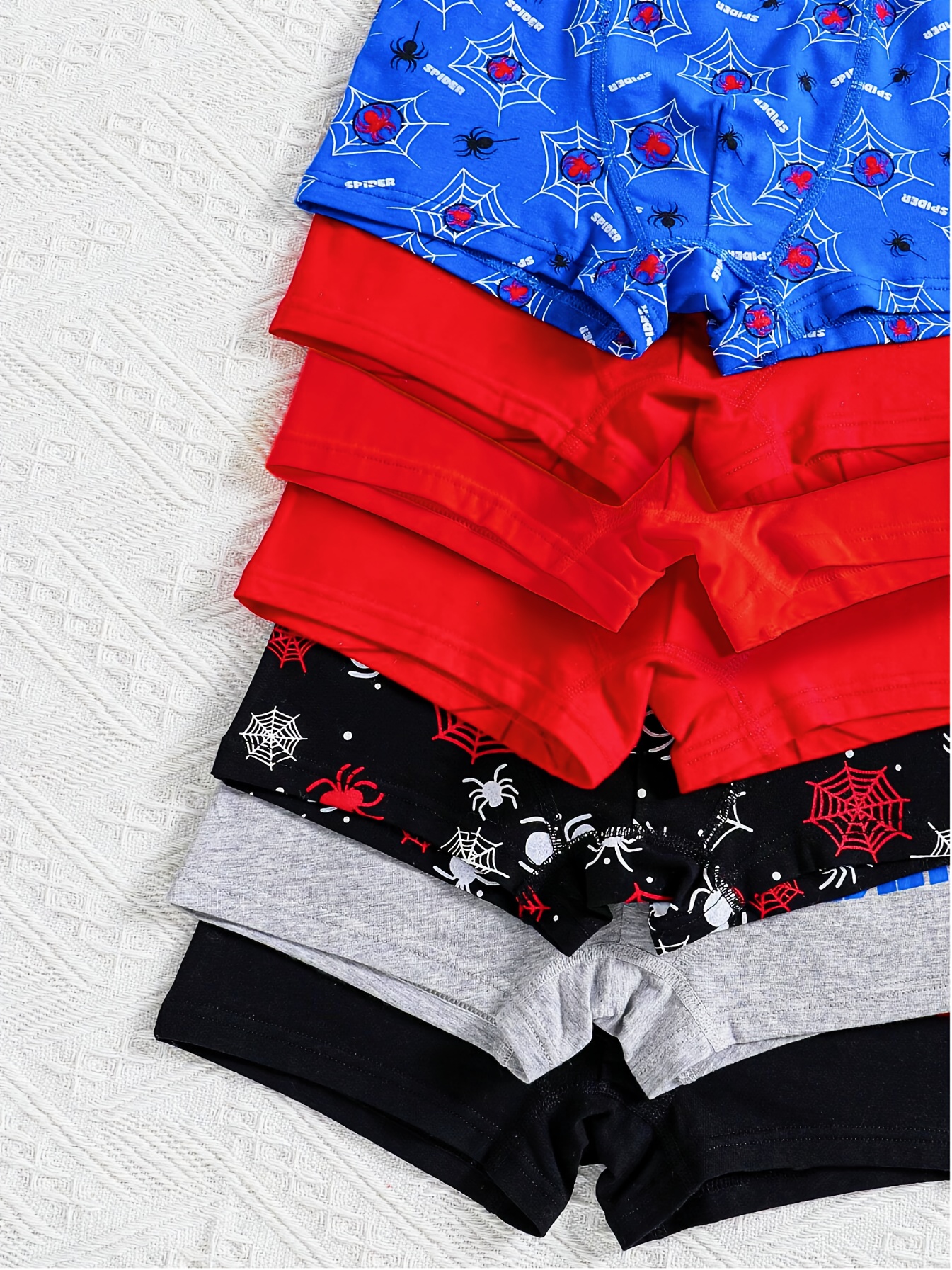 7pcs Boys' Comfortable Boxer Briefs with Cartoon Print, Elastic Waistband, Breathable & Soft Underwear for All Seasons - Perfect for Boys, Boy Underwear, Playful Design, Comfortable Underwear - Image 3