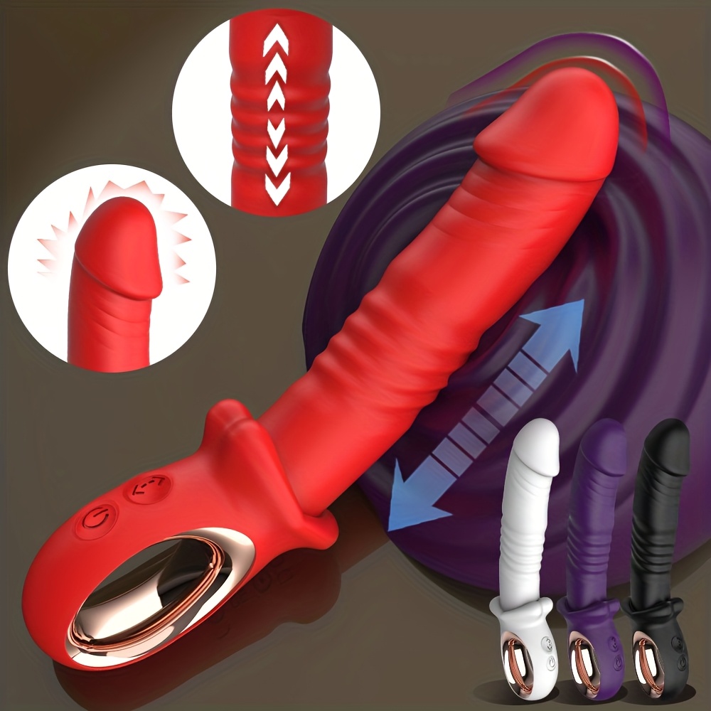 Impact Dildo Vibrator 2-in-1 Adult Toy for Women, 10 Modes G-Spot Massager with…