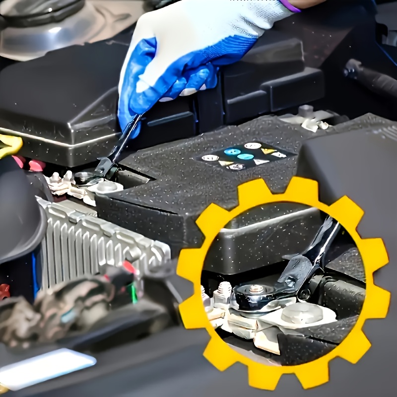 16pcs Adjustable Head Wrench Set: Combo Ends, Cr-V Steel Sockets, Flexible-head 72-tooth Double-ended Ratchets (6-26mm). with Rolling Bag, Ideal for Home/auto/mechanical Use, Daily Use & Gifting-Easy to Store/carry. - Image 10