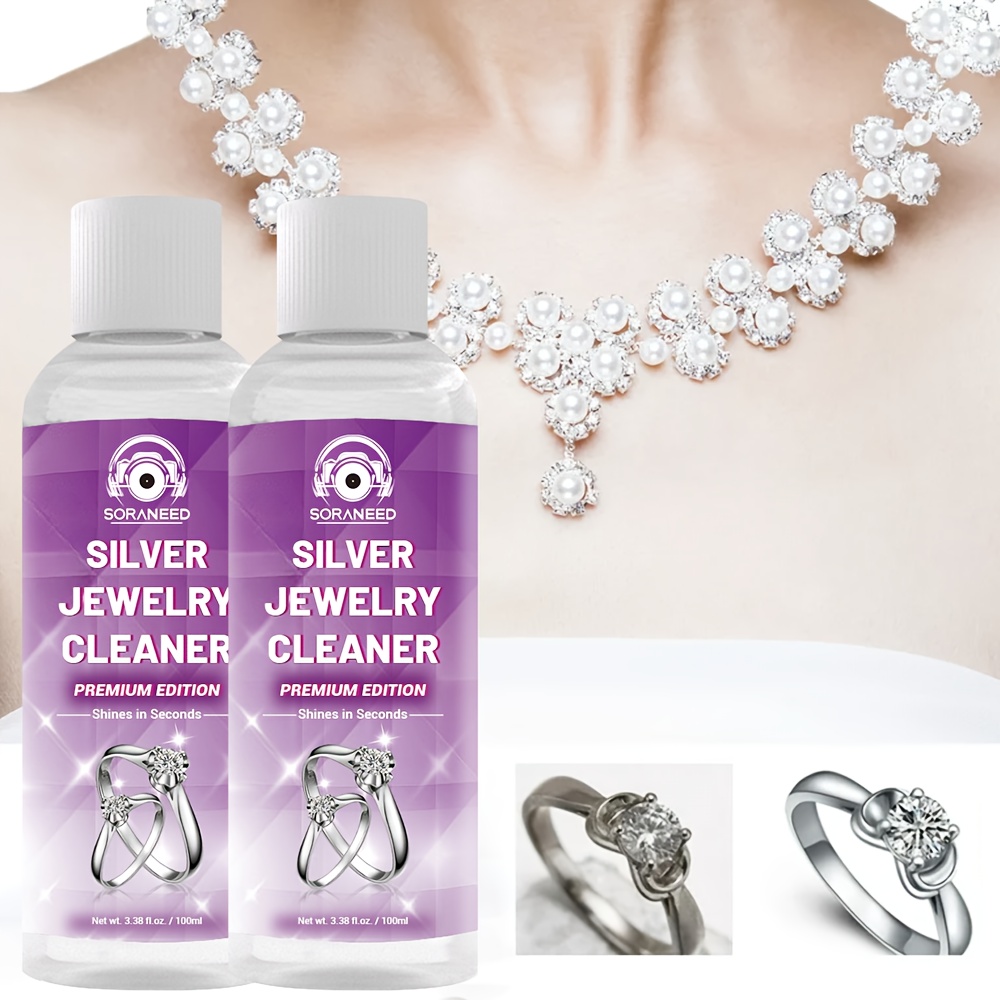 Jewelry Cleaner for Golden Color, Silvery, And Synthetic Gemstonestones - Non-Toxic, Safe, And Gentle Polishing Solution - Removes Tarnish, Dirt, And Grime - Ideal for Rings, Necklaces, Bracelets, And - Jewelry Cleaning Liquid Kit - Image 5