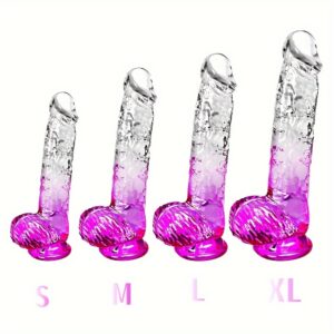 Gradient TPE Two-Color Four-Size Simulation Dildo Anal Plug