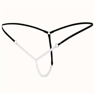 3pcs Set Women's Sexy Pearl Thong Underwear