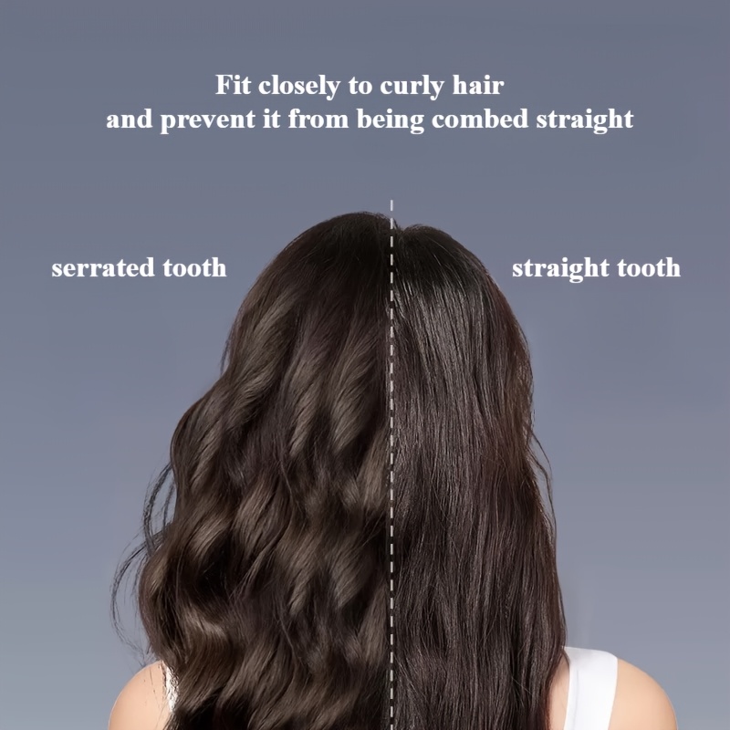 A Set of Wide-Toothed Combs, Ideal for Long Curls And Voluminous Styles - Stylish Black And Light Blue Combs with ABS Handles, Perfect for Managing Curls And Home Massages, an Ideal Holiday Gift for Friends, Elegant Hair Combs - Image 4