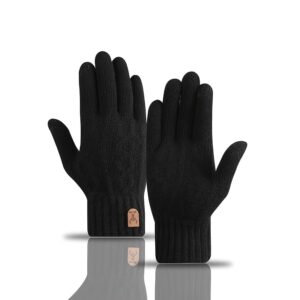 Touchscreen Anti-slip Gloves, Thickened Warm Cycling and Skiing Gloves, Unisex Winter Outdoor Sports Gloves, Providing a Secure Grip on Steering Wheels/handlebars/ski Poles, -lined Touchscreen Cycling and Skiing Gloves