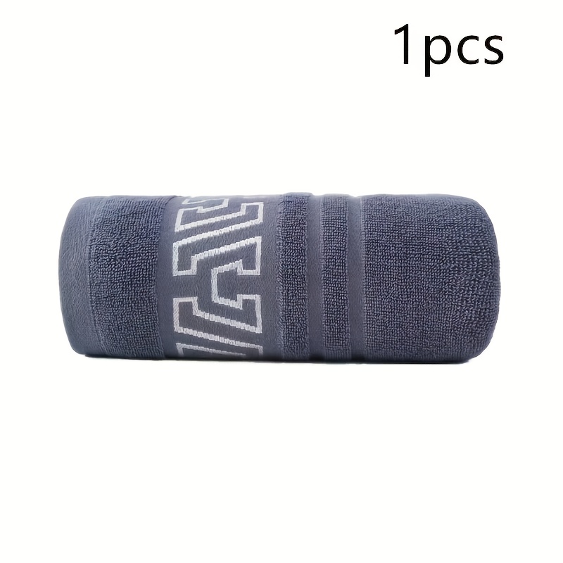 1pc/Three Pieces Large Heavy-Duty Quick-Dry Oversized Towel - Thick and Soft SPA, Gym, and Bathroom Towel for Adults - Heavyweight Rectangular - Gray/White/Black Geometric Pattern - Ideal for After Shower, Swimming, and Body Care, Towel Bath Towel - Image 7