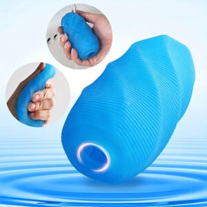 1pc Male Masturbator, Portable Wireless Latex Adult Toy, TPE Male Masturbation Sleeve with 3D Texture, Penis Training Toy for Men