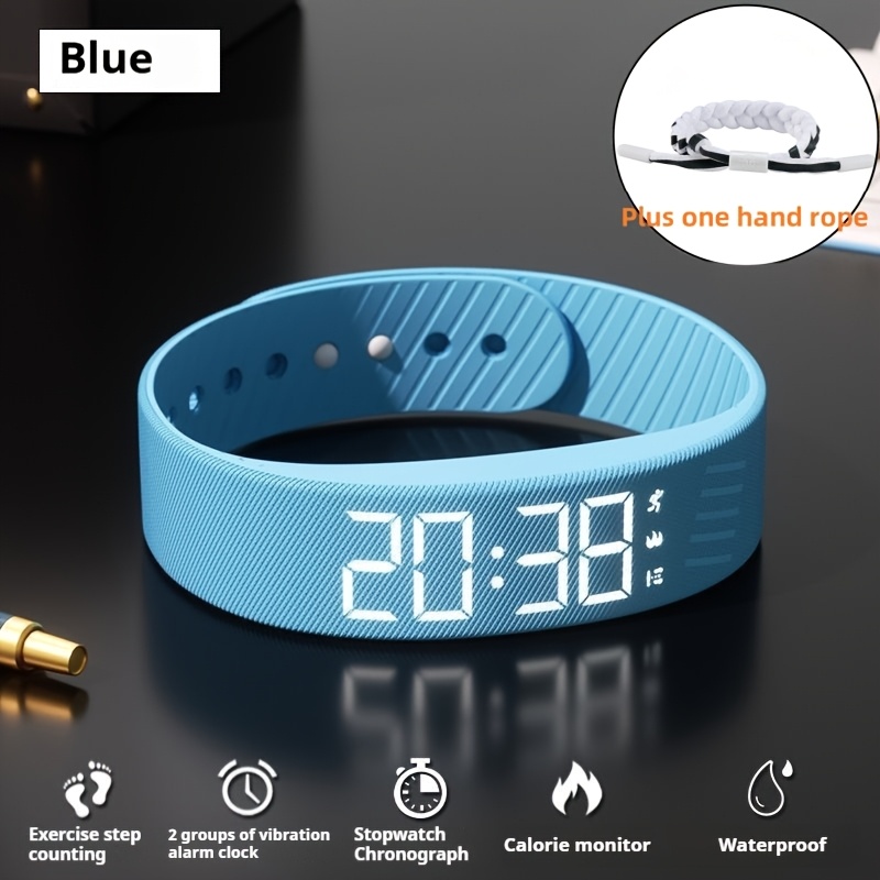 2025 New Multifunctional Simple Fashion Unisex Electronic Watch with Alarm Clock, Pedometer, Timer, Luminous, Senseless Wear Fashion Sports Multifunctional Wristwatch Holiday Gift, Suitable for Any Scene - Send a Hand Rope A - Image 11