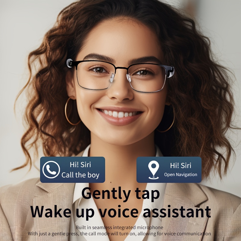 Smart Audio Glasses, New Smart Glasses with Automatic Dimming Lenses, Built-in Microphone and Speaker, High-Definition Voice Calling and Hifi Music Quality, Automatically Turning Into Fashion Glasses in Sunlight, Suitable for Sports, Driving, Fishing - Image 13