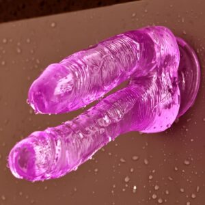 1pc Double-Ended Dildo with Suction Cup, G-Spot Massage Dual Penis Anal Plug, Hands-Free Anal and Vaginal Stimulation, Suitable for Lesbian Women's Masturbation Adult Toy