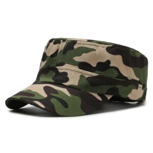 1pc Men'S Outdoor Sports Camouflage Cap, All-Season Hiking Camo Hat, Woodland Camo Outdoor Hat, Without Battery