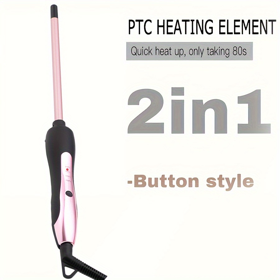 1pc Hair Straightener and Curler, Fine Wool Fiber, Safe and Long-Lasting Waves, Anti-Scald, Fluffy, 59.06-98.43inch Cord, 110-130V, US Plug, Suitable for Wet/Dry Hair, No Battery, Perfect Mother'S Day Gift - Image 4