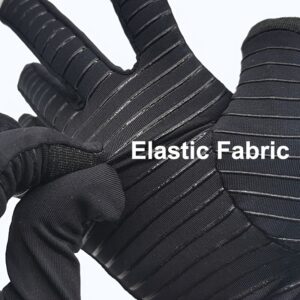1-Pair Thermal Copper Compression Gloves - Non-Slip Touchscreen Compatible, Weather Winter Gloves Suitable for Smartphones, Tablets & for Driving (Warmth & Dexterity)