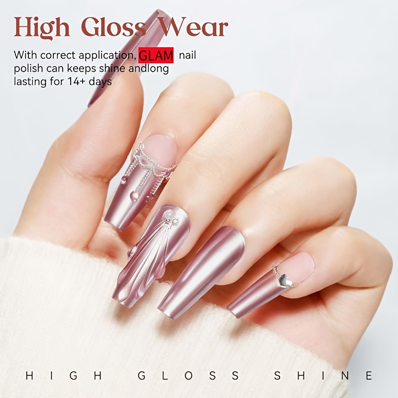 CLAM Premium Rose Golden Nail Polish - Quick-drying Natural Nail Art with Long-lasting Shine, Nail Strengthener for All Hands and Feet, Salon-quality Nail Design, Enhances Nail Toughness, Nail Art Supplies, Nail Technician Accessories, High-end - Image 8