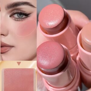 3pcs Cream Blush Set, Multifunctional Matte Brightening Cream Blush, Long-Lasting Non-Greasy and Waterproof, Perfect for Daily Face Makeup, Travel-Friendly Design, 3 Blush Stick Set, Winter Makeup, Christmas Gifts
