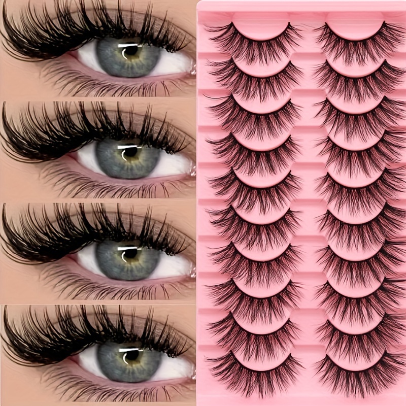 Luxurious 3D Plush Cat-Eye Fox False Eyelashes - Thick, Fluffy, And Lightweight, Perfect for Beginners | Various Reusable Styles Available (C/D Curl, 10-12Mm/16-18Mm/6-9Mm) - Image 3