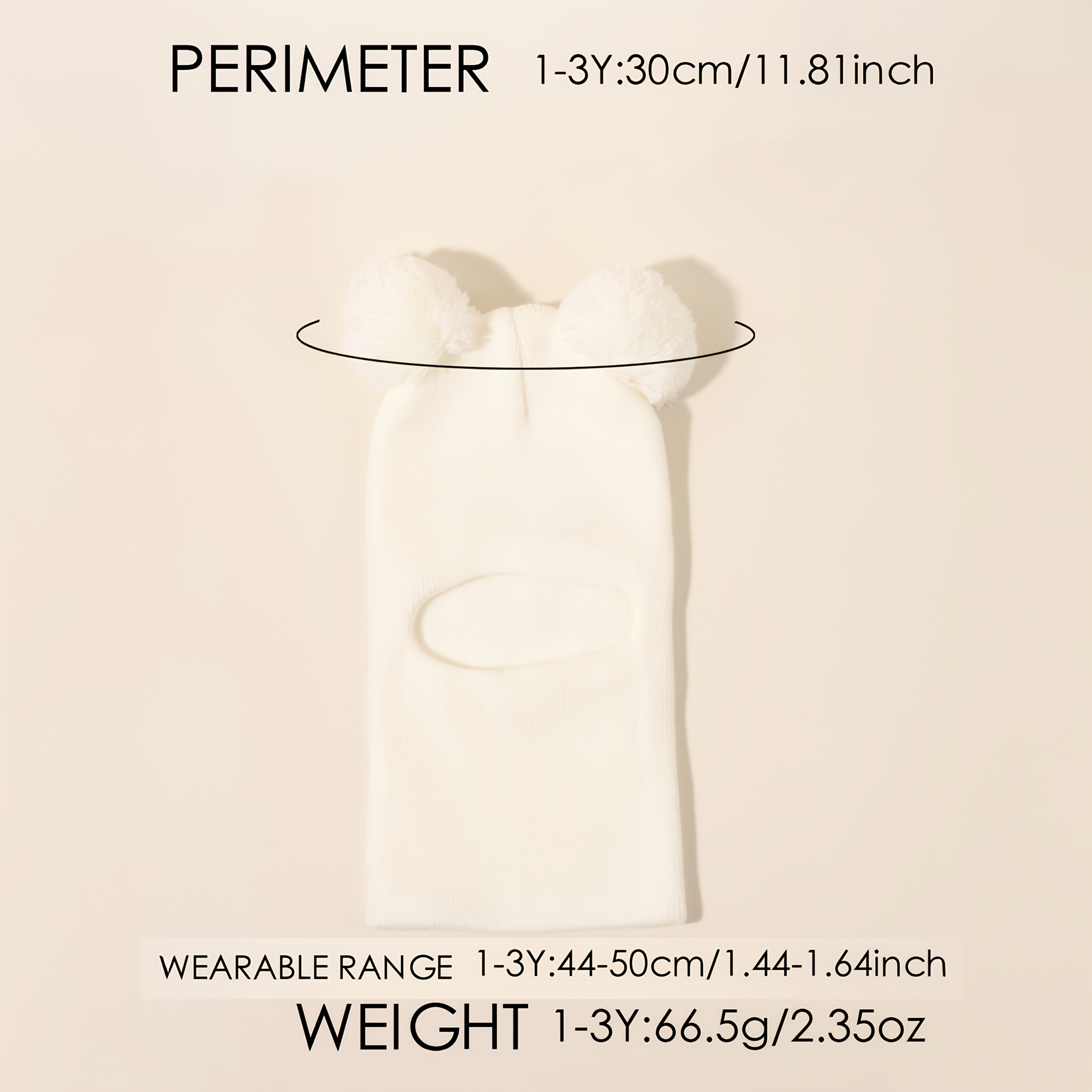 1pc Comfortable Hat with Pom-Pom And Neck Warmer | Soft Stretch Knit Winter Hat, White with Black Stripes, Ideal for Autumn And Winter, Casual Wear, Holiday Gift, Lightweight Acrylic Fabric. - Image 8