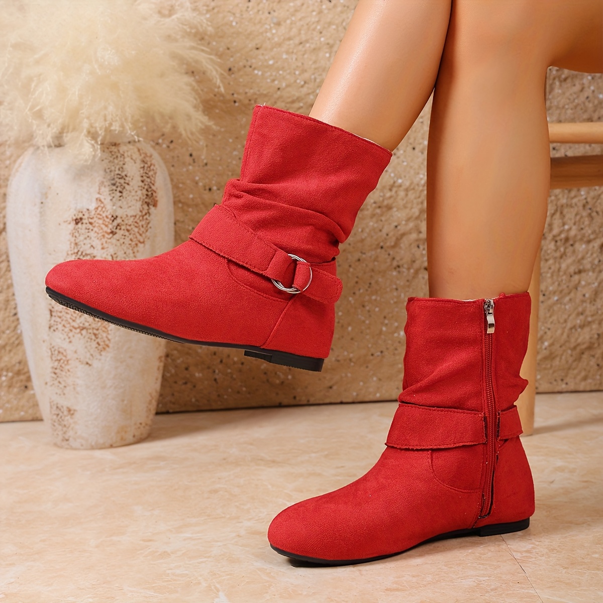 168-5 Women's Ankle Boots, Suitable for Holiday Use, Lace-up Round-toe Casual Sneakers, Made of Faux Cover with Fabric Lining and Insole, All-season Wear, Fashionable Street Style, Ideal Gift - Image 7