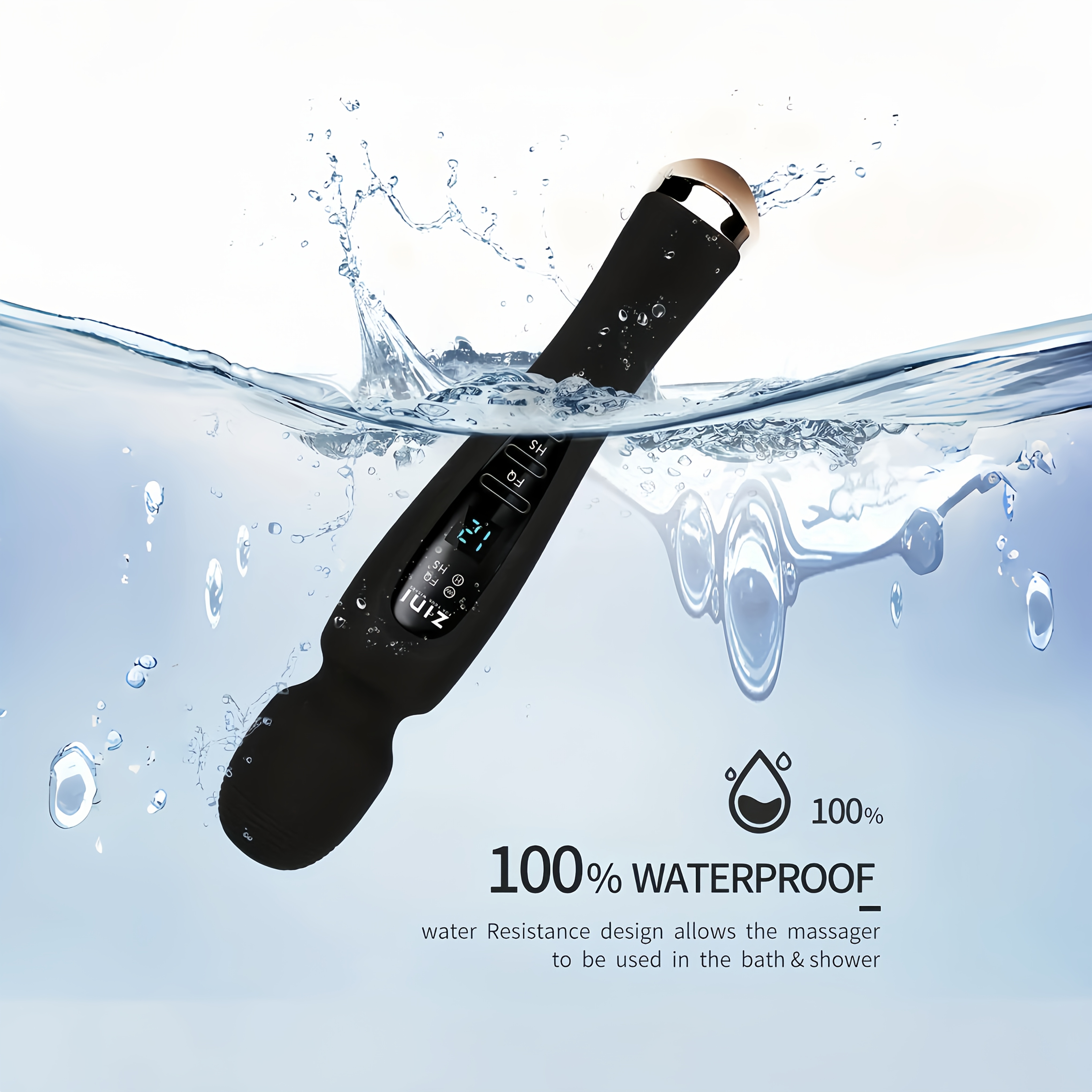 1pc Sex Toys for Women, 12 Patterns Rechargeable Vibrater for Women, Quiet Powerful Massager, Digital Display Wand Massager Dildo for Women Couples Adults Pleasure Toys Gift for Women - Image 4