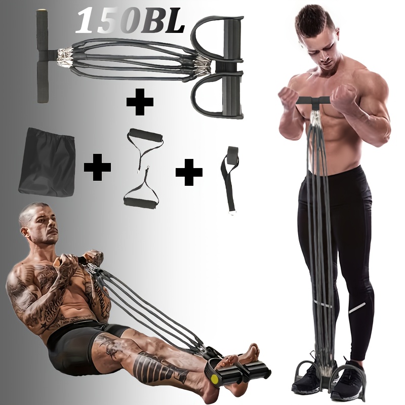 Five-Level Stretching Resistance Multifunctional Foot Puller, Fitness Pull Band, Sit-Up Assistant, Unisex Foot Puller, Multifunctional Sports Foot Puller, Pilates Fitness Equipment, Suitable for Hands, Legs, Abdominal Muscles, Fitness Assistance Equipment, Suitable for Home and Outdoor Sports with Five Weight Options - Image 10