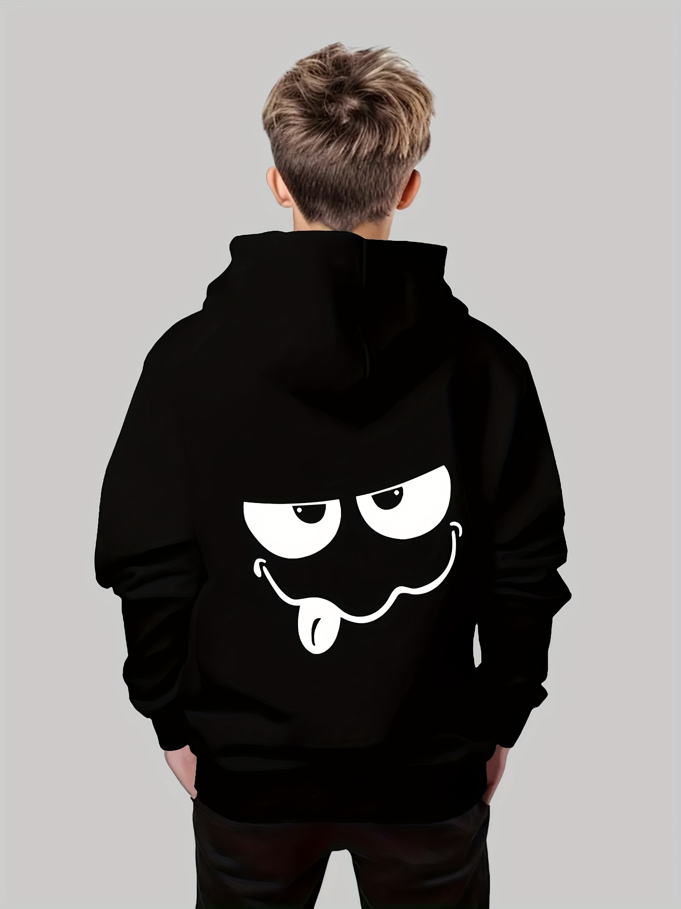 Boys' 3D Printed Sweatshirt - Long Sleeve Casual Pullover Hoodie with Random Print, Machine Washable Spring/Fall Outdoor Sweater for, & Play, Comfortable Fit (Tie-Dye-like Patterns) - Image 2