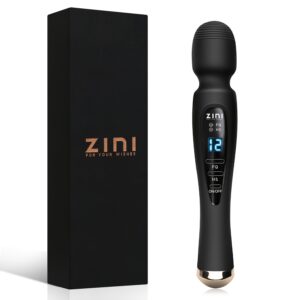 1pc Sex Toys for Women, 12 Patterns Rechargeable Vibrater for Women, Quiet Powerful Massager, Digital Display Wand Massager Dildo for Women Couples Adults Pleasure Toys Great for Christmas Gift- Black