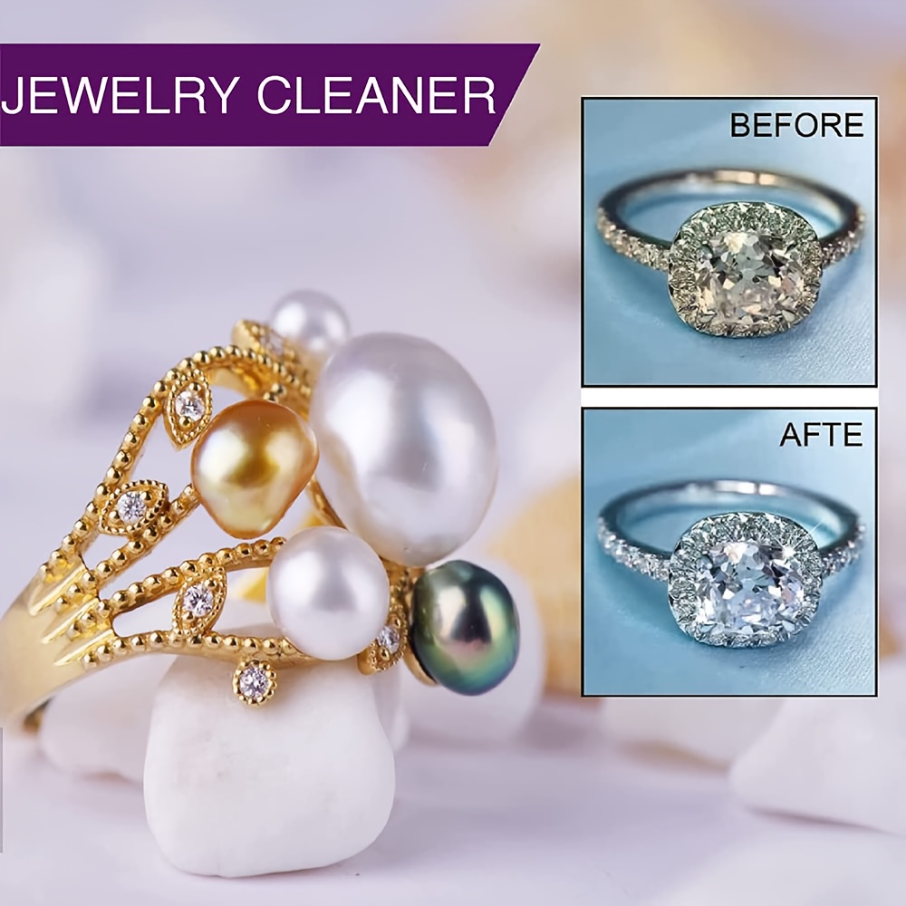 Jewelry Cleaner for Golden Color, Silvery, And Synthetic Gemstonestones - Non-Toxic, Safe, And Gentle Polishing Solution - Removes Tarnish, Dirt, And Grime - Ideal for Rings, Necklaces, Bracelets, And - Jewelry Cleaning Liquid Kit - Image 3