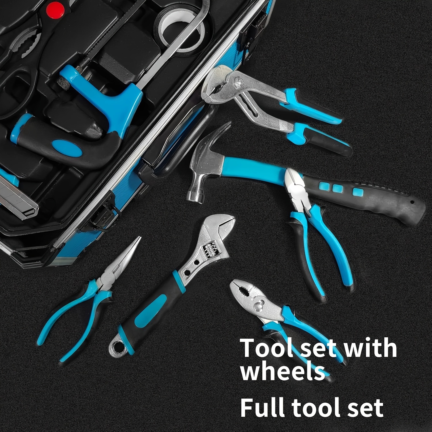 799pcs Tool Sets for Men, Tool Box with Tools, Tool Kit with Rolling Tool Box, Complete Tool Box Set, Household Tool Set, Aluminum Trolley Case Tool Setas, Gift On Father's Day - Image 9