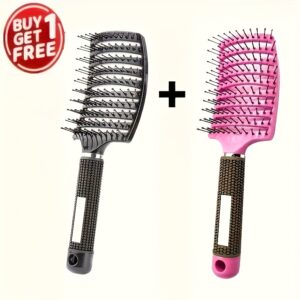 Fashion Styling Comb, Detangling And Scalp Massage Brush, Designed with a Large Arc for Quick Styling, Suitable for All Hair Types. Perfect Gifts for Back-To-School Season, Halloween, Christmas, And Usable for 21 Events Throughout The Year.