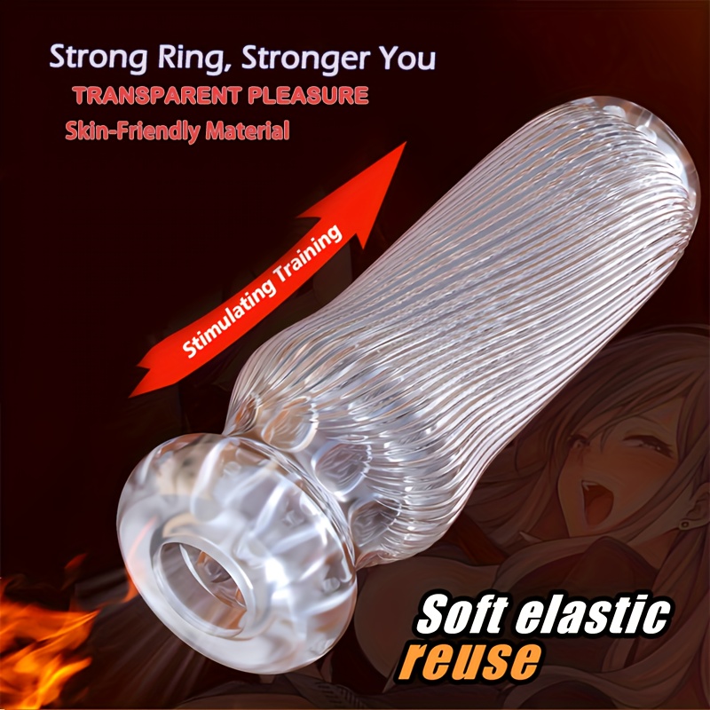 Reusable TPE Male Masturbator Cup - Easy to Clean, Convenient Manual Operation,…