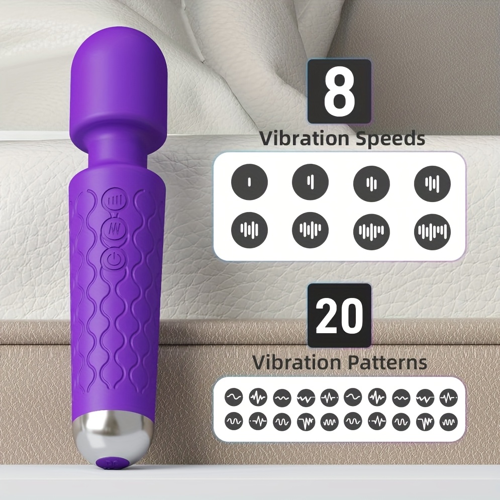 2pcs Of Powerful Vibrators + AV Wands, Sexy Toys Kit, 10 Powerful Thrusting And Vibration Modes | 1 Soft-material Impact Vibrator, 2-in-1 Adult Female Toy for Stimulating The Clitoris, Vagina, And G-spot, Suitable for Couple, Discreet Toy, Bodysafe - Image 11